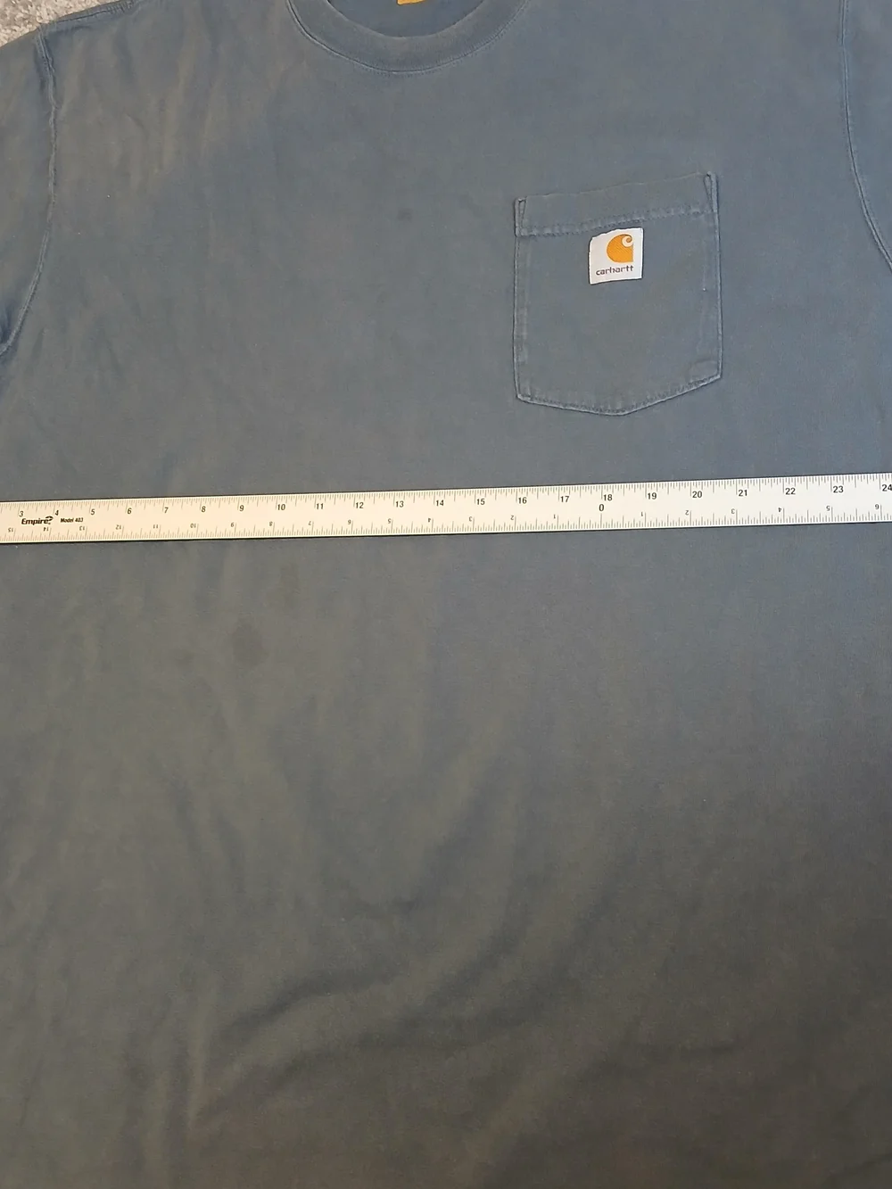 Carhartt 2XL Tall Men's Gray Original Fit Pocket T-Shirt 100% Cotton Tall Fit